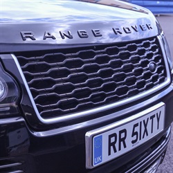 Land Rover 2018 facelift kølergrill til Range Rover L405 fra 2013 og frem 2017 - Sort med Titanium silver kant